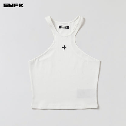 SMFK Poise X-Neck Tank / Cotton Cloud White