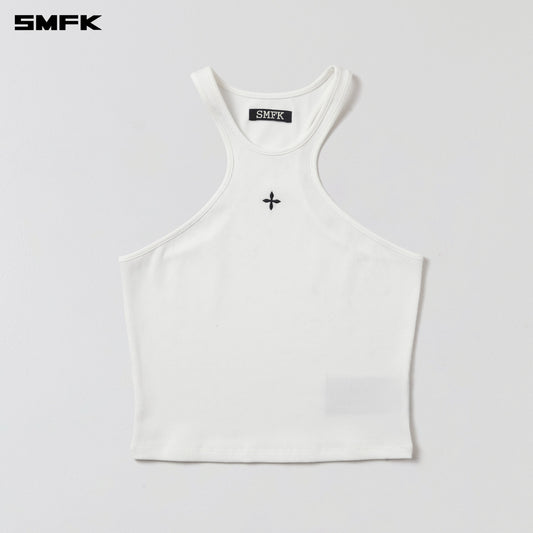 SMFK Poise X-Neck Tank / Cotton Cloud White