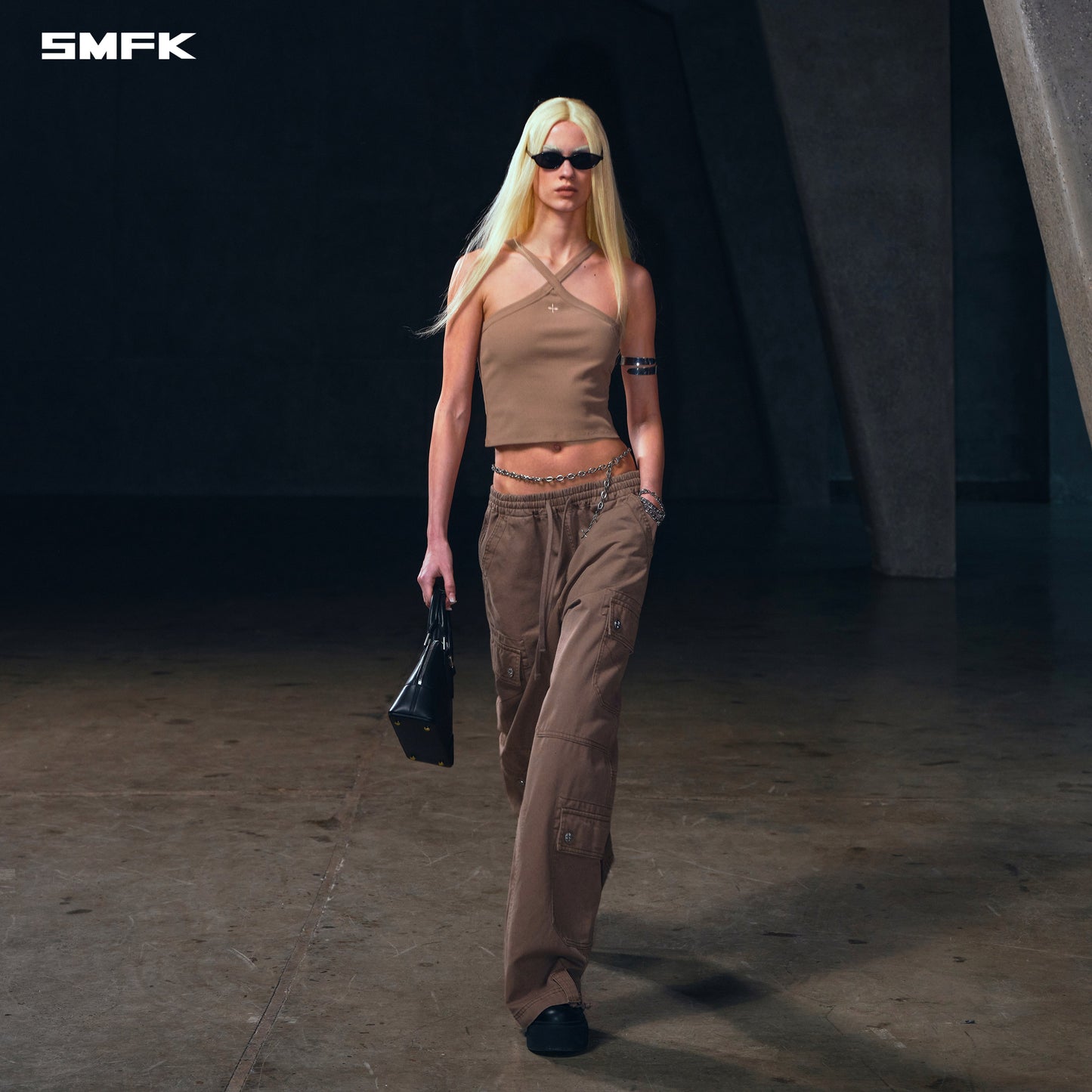 SMFK Poise X-Loop Camisole Cotton Wild Brown