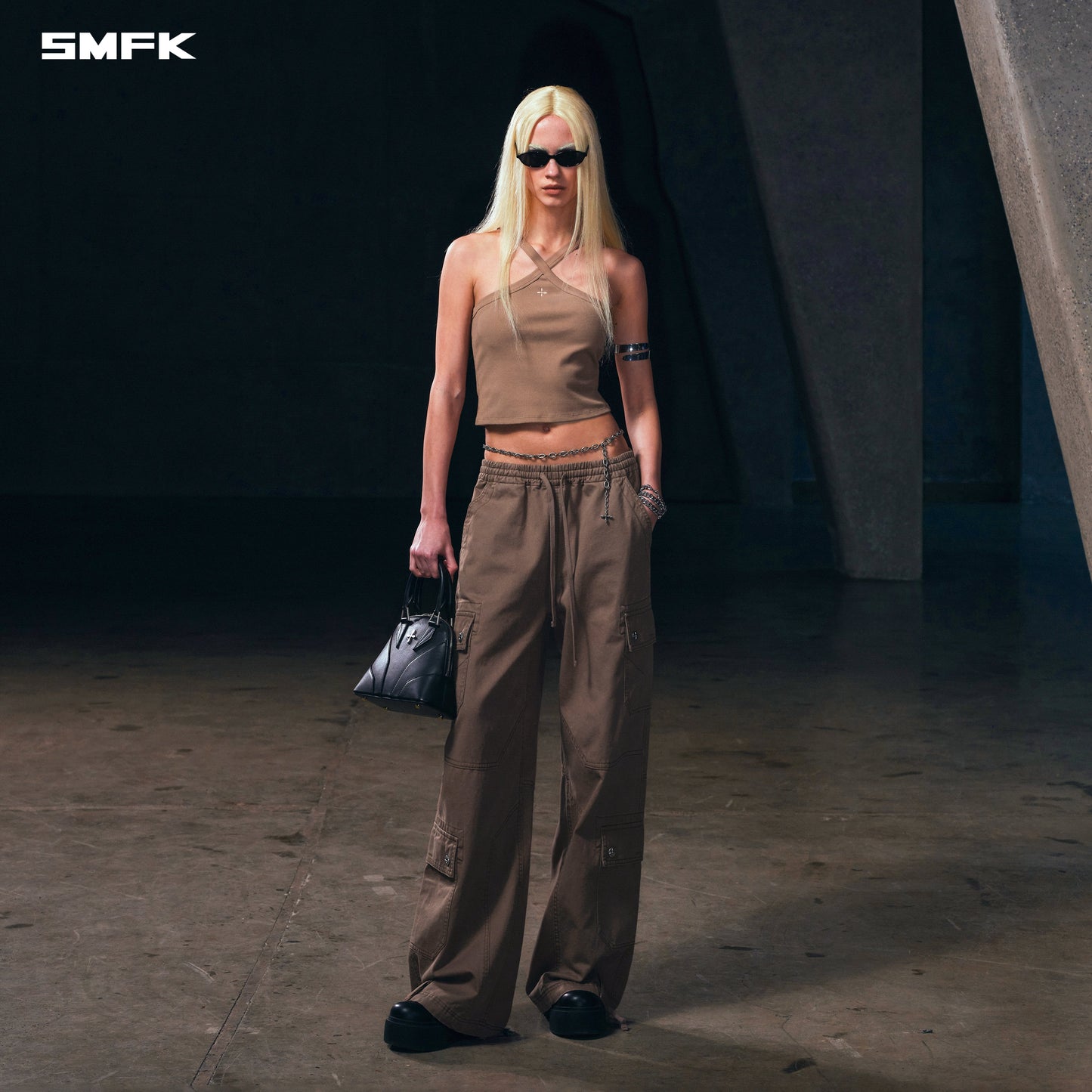SMFK Poise X-Loop Camisole Cotton Wild Brown