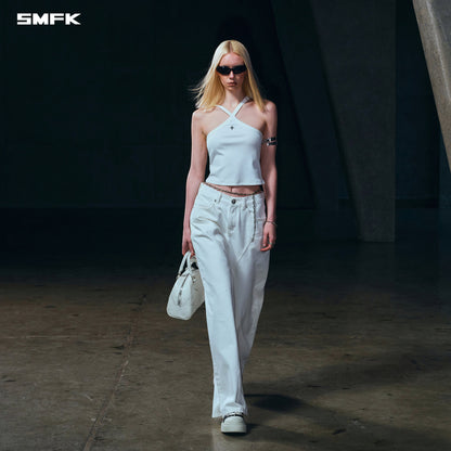 SMFK Poise X-Loop Camisole Cotton Cloud White