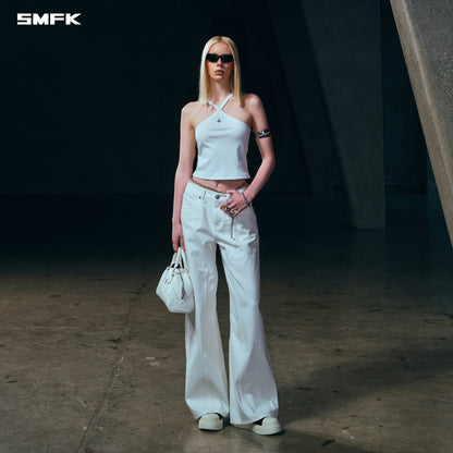 SMFK Poise X-Loop Camisole Cotton Cloud White