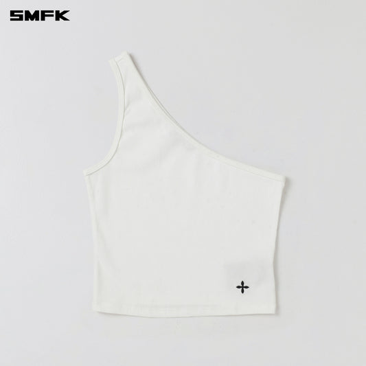 SMFK Poise Jungle Lines Tank Cotton Cloud White