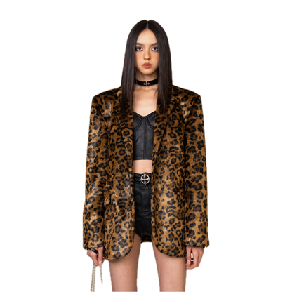 SMFK WildWorld Leopard Faux Fur Suit