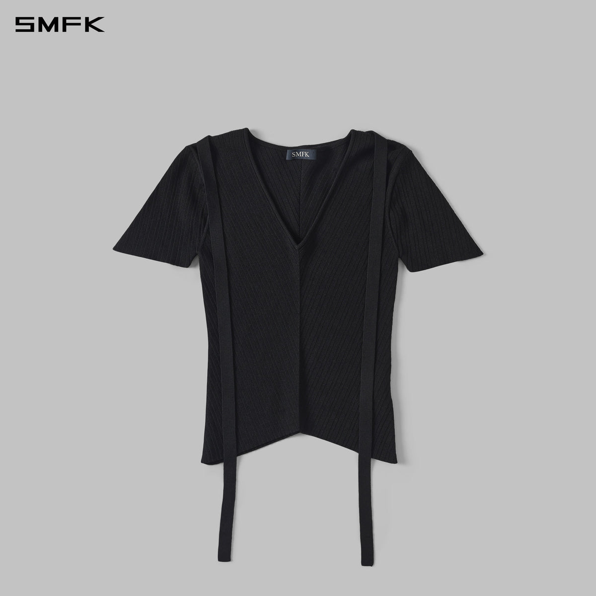 SMFK Myth Aeolus Evening Knit Tee Lenzing Tencel+Silk+Cotton Wild Black