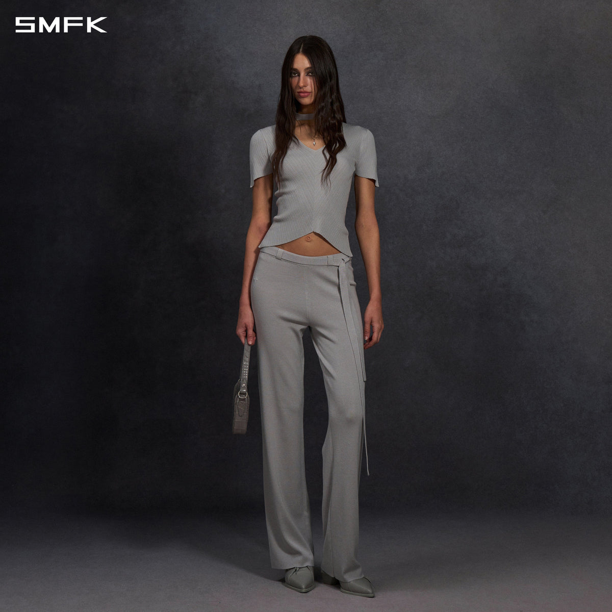SMFK Myth Aeolus Evening Knit Tee Lenzing Tencel+Silk+Cotton Glacier Grey