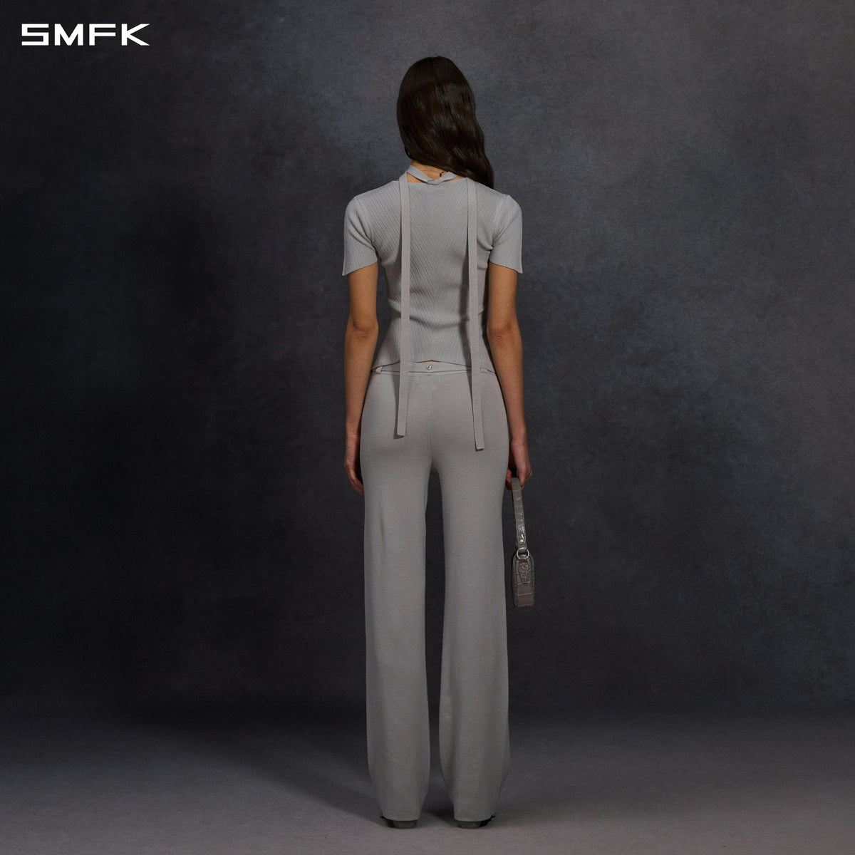 SMFK Myth Aeolus Evening Knit Tee Lenzing Tencel+Silk+Cotton Glacier Grey