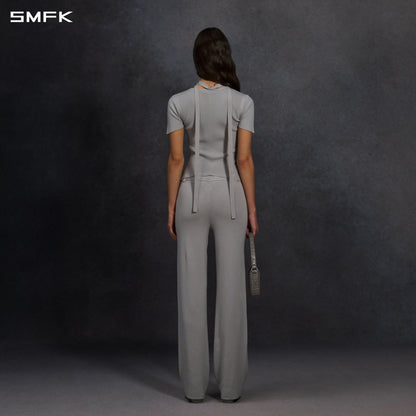SMFK Myth Aeolus Evening Knit Tee Lenzing Tencel+Silk+Cotton Glacier Grey