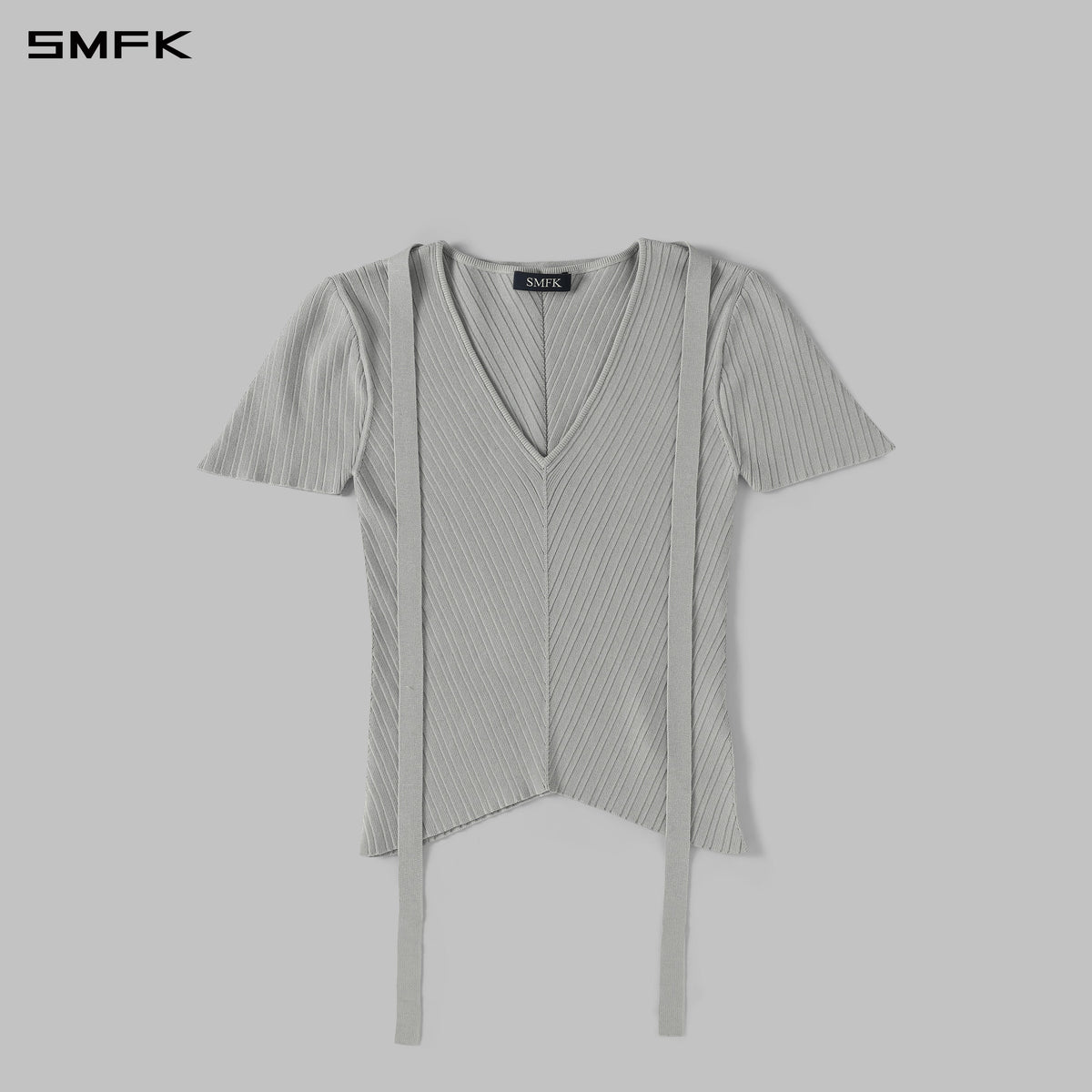 SMFK Myth Aeolus Evening Knit Tee Lenzing Tencel+Silk+Cotton Glacier Grey