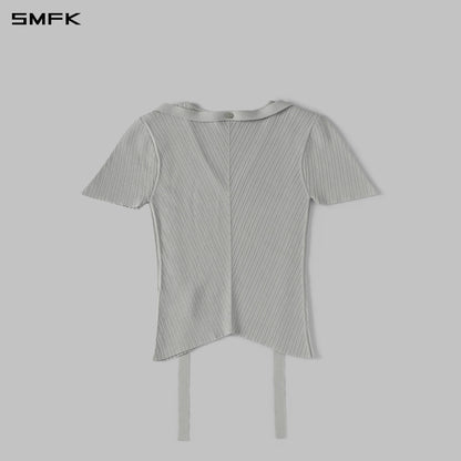SMFK Myth Aeolus Evening Knit Tee Lenzing Tencel+Silk+Cotton Glacier Grey