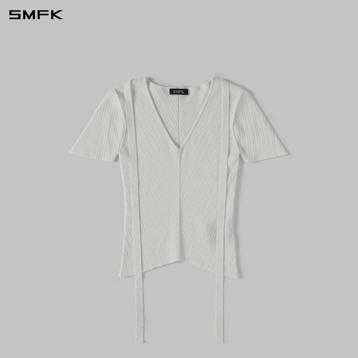SMFK Myth Aeolus Evening Knit Tee Lenzing Tencel+Silk+Cotton Cloud White