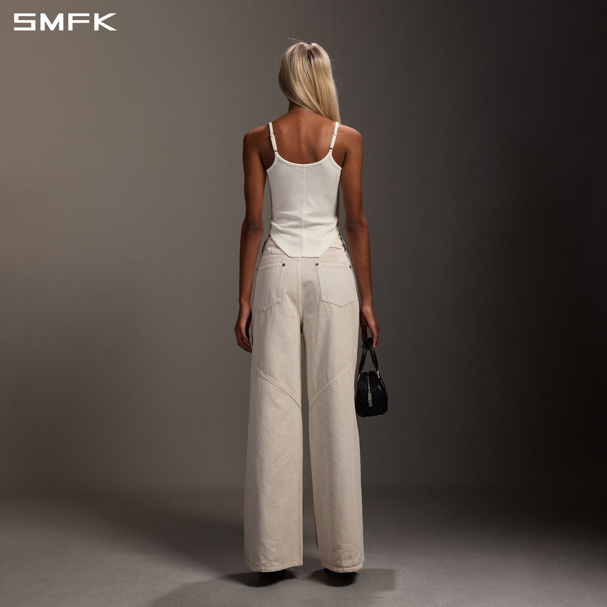 SMFK Myth Aeolus Trape Camisole Lenzing Tencel +Wool Cloud White