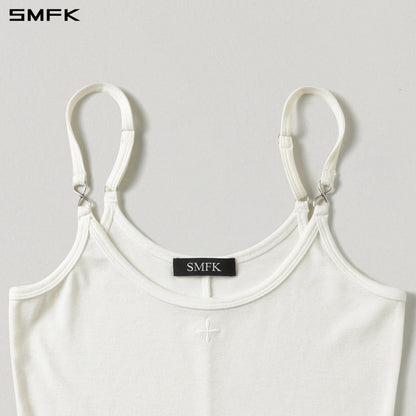 SMFK Myth Aeolus Trape Camisole Lenzing Tencel +Wool Cloud White