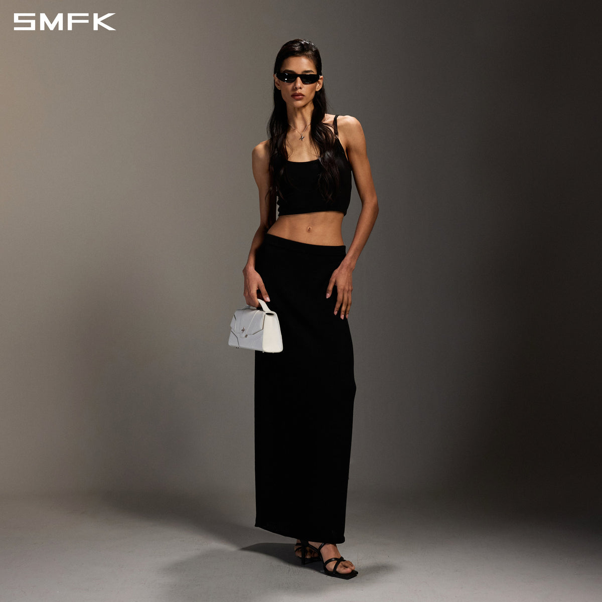 SMFK Myth Infinity Short Trape Camisole Lenzing Tencel+Wool Wild Black
