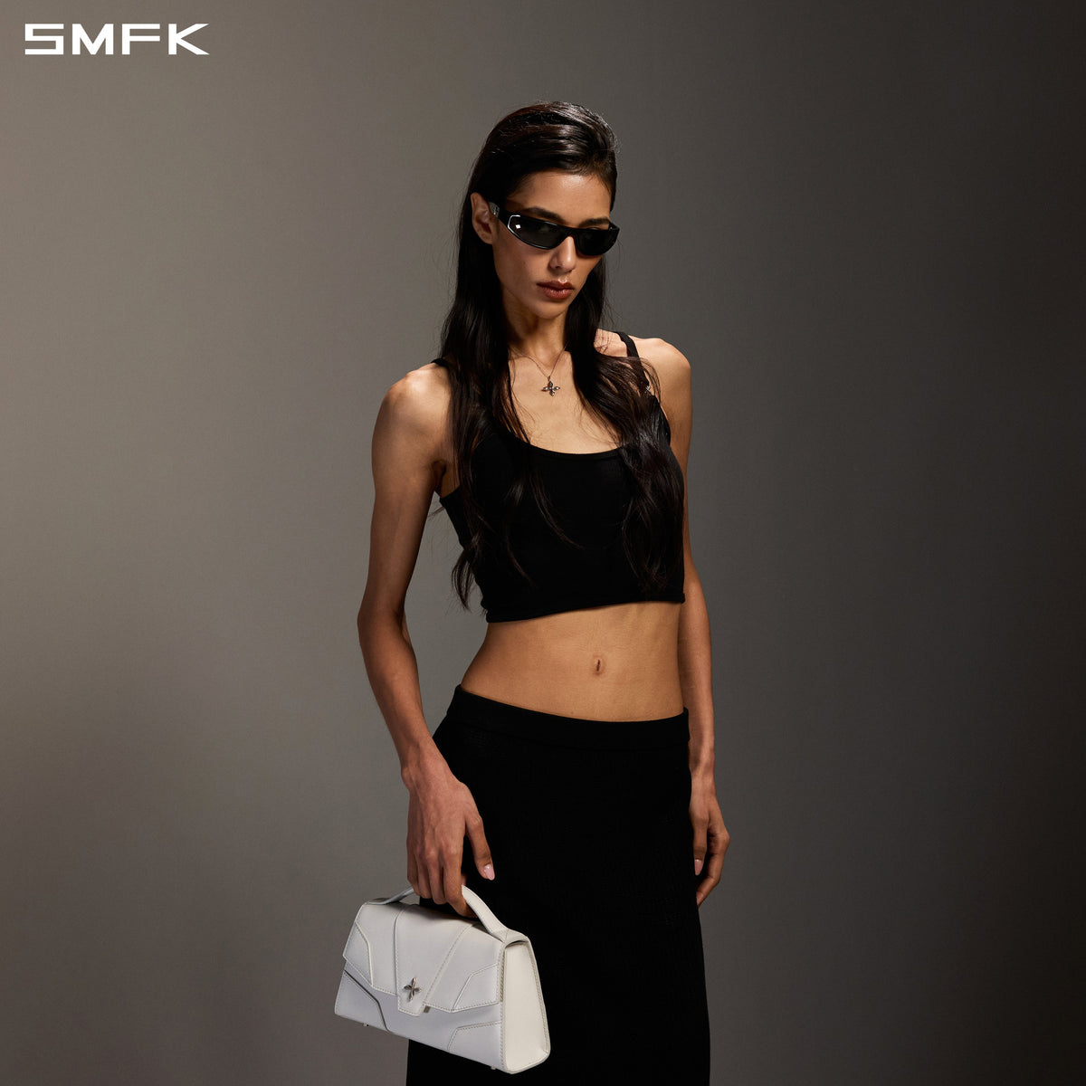 SMFK Myth Infinity Short Trape Camisole Lenzing Tencel+Wool Wild Black
