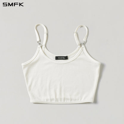 SMFK Myth Infinity Short Trape Camisole Lenzing Tencel+Wool Cloud White