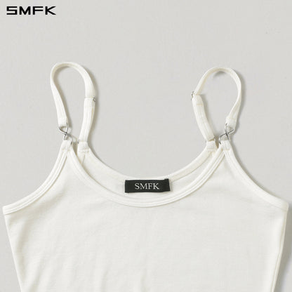 SMFK Myth Infinity Short Trape Camisole Lenzing Tencel+Wool Cloud White
