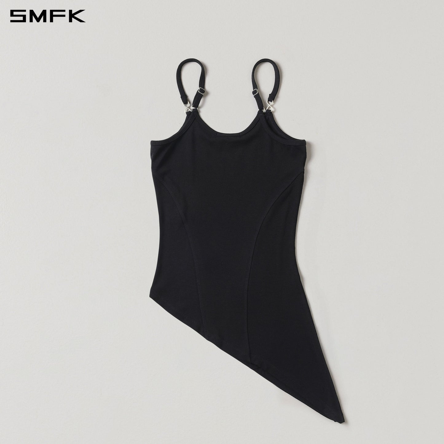 SMFK Myth Aeolus Asymmetry Camisole Lenzing Tencel+Wool Wild Black
