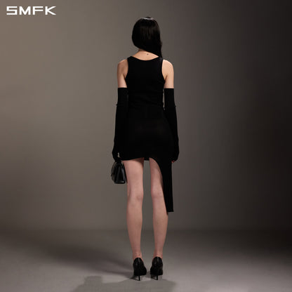 SMFK Myth Seer Slim Knit Vest Tencel+Silk Wild Black