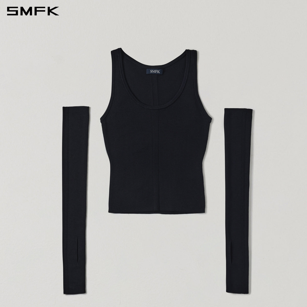 SMFK Myth Seer Slim Knit Vest Tencel+Silk Wild Black