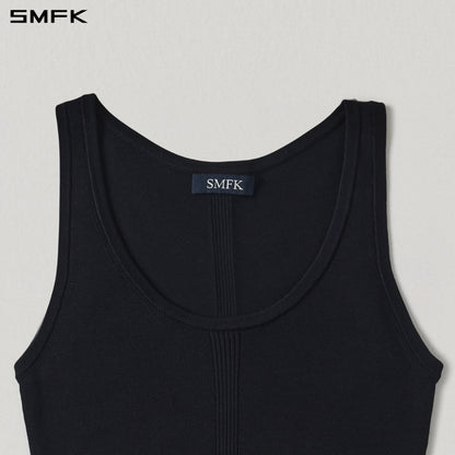 SMFK Myth Seer Slim Knit Vest Tencel+Silk Wild Black