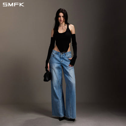 SMFK Myth Siren Slim Knit Vest Tencel+Silk Wild Black