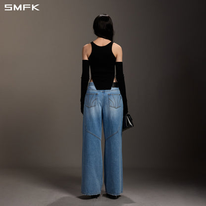 SMFK Myth Siren Slim Knit Vest Tencel+Silk Wild Black