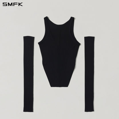 SMFK Myth Siren Slim Knit Vest Tencel+Silk Wild Black