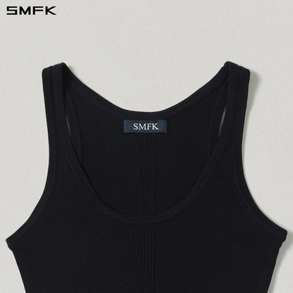 SMFK Myth Siren Slim Knit Vest Tencel+Silk Wild Black