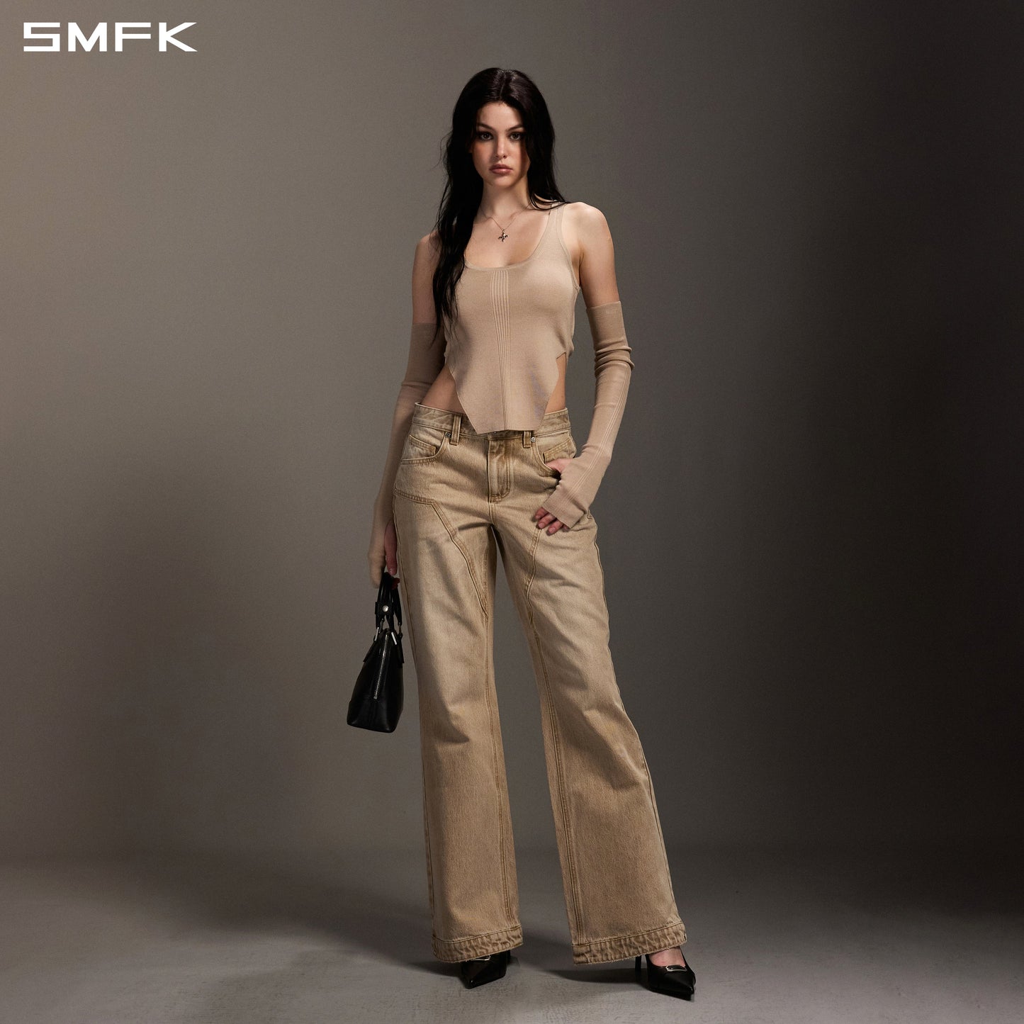 SMFK Myth Siren Slim Knit Vest Tencel+Silk Fresh Skin