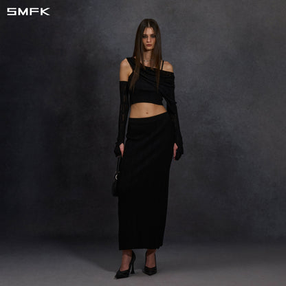 SMFK Myth Siren Cruise Knit Camisole Suit Lenzing Tencel+Silk+Cotton Wild Black