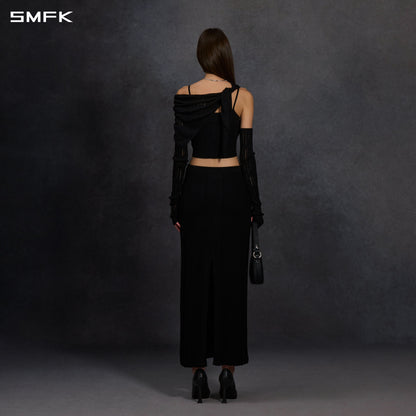 SMFK Myth Siren Cruise Knit Camisole Suit Lenzing Tencel+Silk+Cotton Wild Black