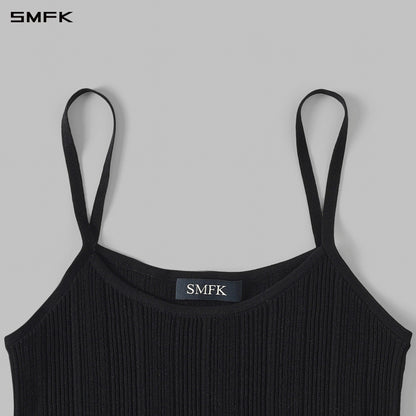 SMFK Myth Siren Cruise Knit Camisole Suit Lenzing Tencel+Silk+Cotton Wild Black