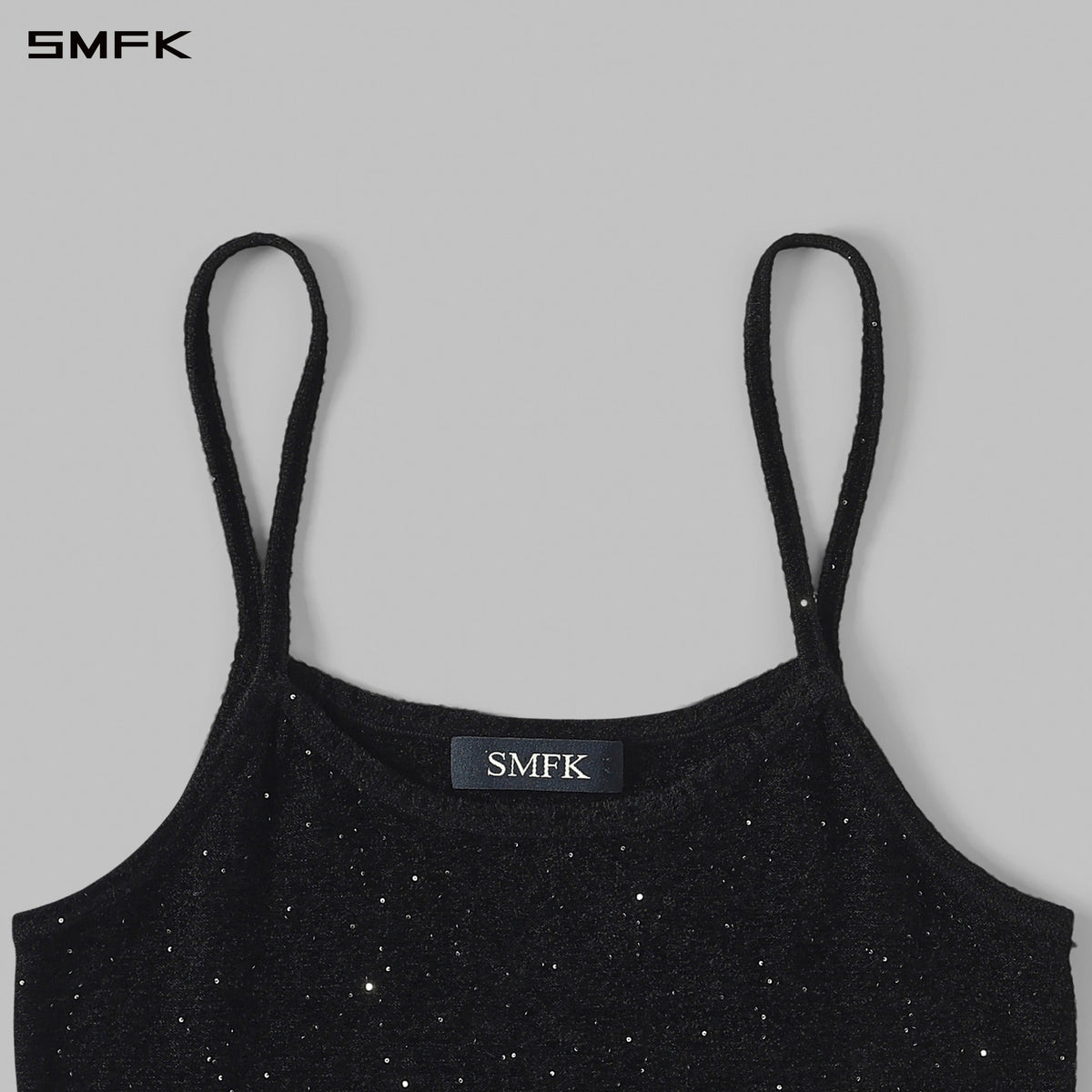 SMFK Myth Siren Cruise Knit Camisole Suit Starry Velvet Galaxy Black