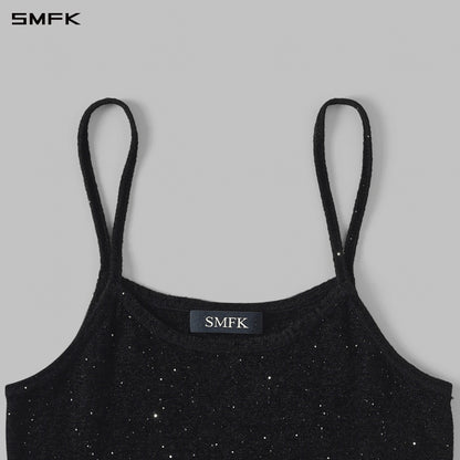 SMFK Myth Siren Cruise Knit Camisole Suit Starry Velvet Galaxy Black