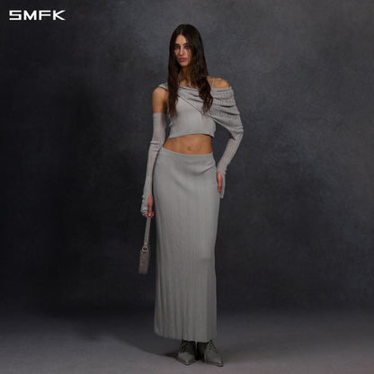 SMFK Myth Siren Cruise Knit Camisole Suit Lenzing Tencel+Silk+Cotton Glacier Grey