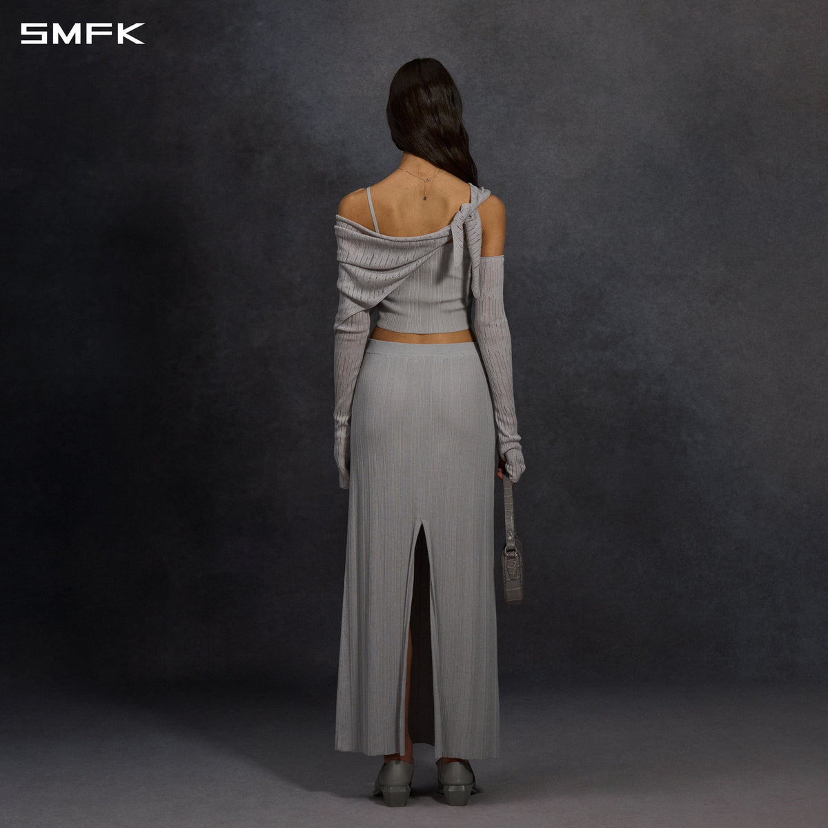 SMFK Myth Siren Cruise Knit Camisole Suit Lenzing Tencel+Silk+Cotton Glacier Grey