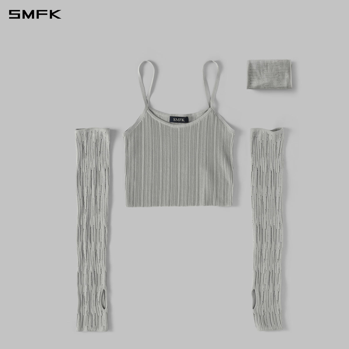 SMFK Myth Siren Cruise Knit Camisole Suit Lenzing Tencel+Silk+Cotton Glacier Grey