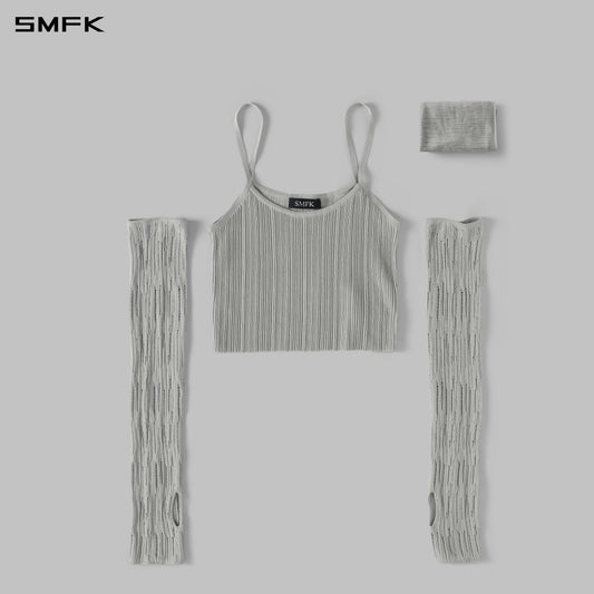 SMFK Myth Siren Cruise Knit Camisole Suit Lenzing Tencel+Silk+Cotton Glacier Grey