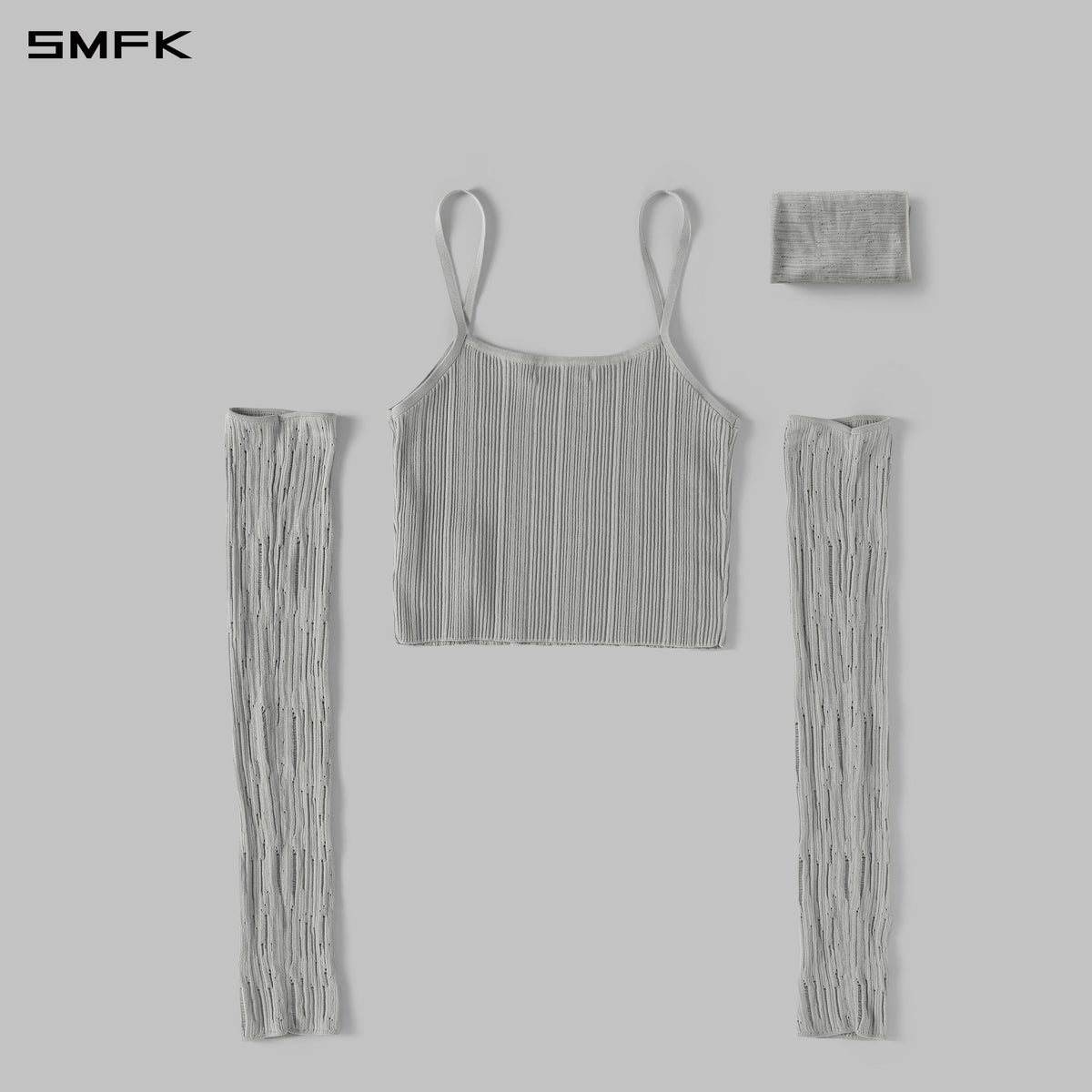SMFK Myth Siren Cruise Knit Camisole Suit Lenzing Tencel+Silk+Cotton Glacier Grey
