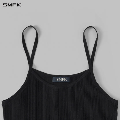 SMFK Myth Siren Cruise Knit Camisole Suit Lenzing Tencel+Silk+Cotton Wild Black