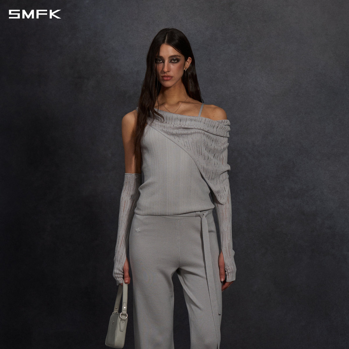 SMFK Myth Siren Cruise Knit Camisole Suit Lenzing Tencel+Silk+Cotton Glacier Grey