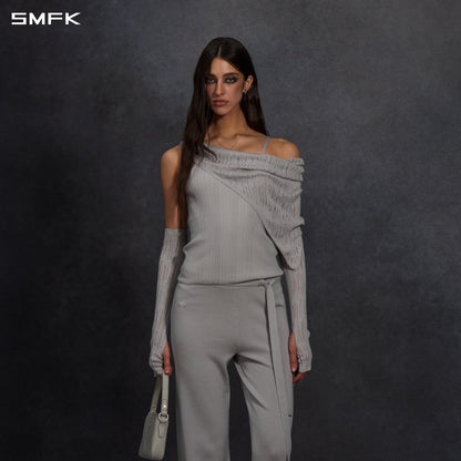 SMFK Myth Siren Cruise Knit Camisole Suit Lenzing Tencel+Silk+Cotton Glacier Grey