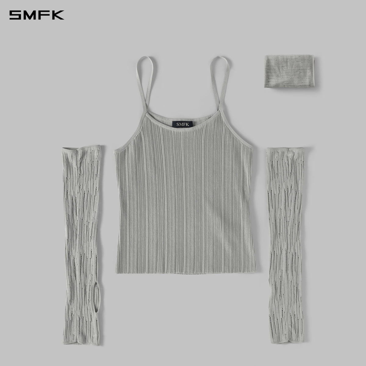 SMFK Myth Siren Cruise Knit Camisole Suit Lenzing Tencel+Silk+Cotton Glacier Grey
