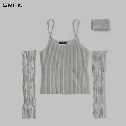 SMFK Myth Siren Cruise Knit Camisole Suit Lenzing Tencel+Silk+Cotton Glacier Grey