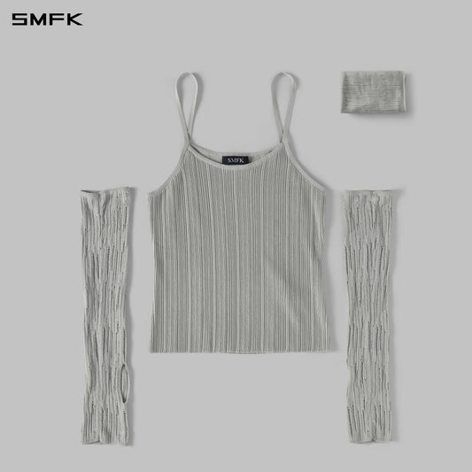 SMFK Myth Siren Cruise Knit Camisole Suit Lenzing Tencel+Silk+Cotton Glacier Grey