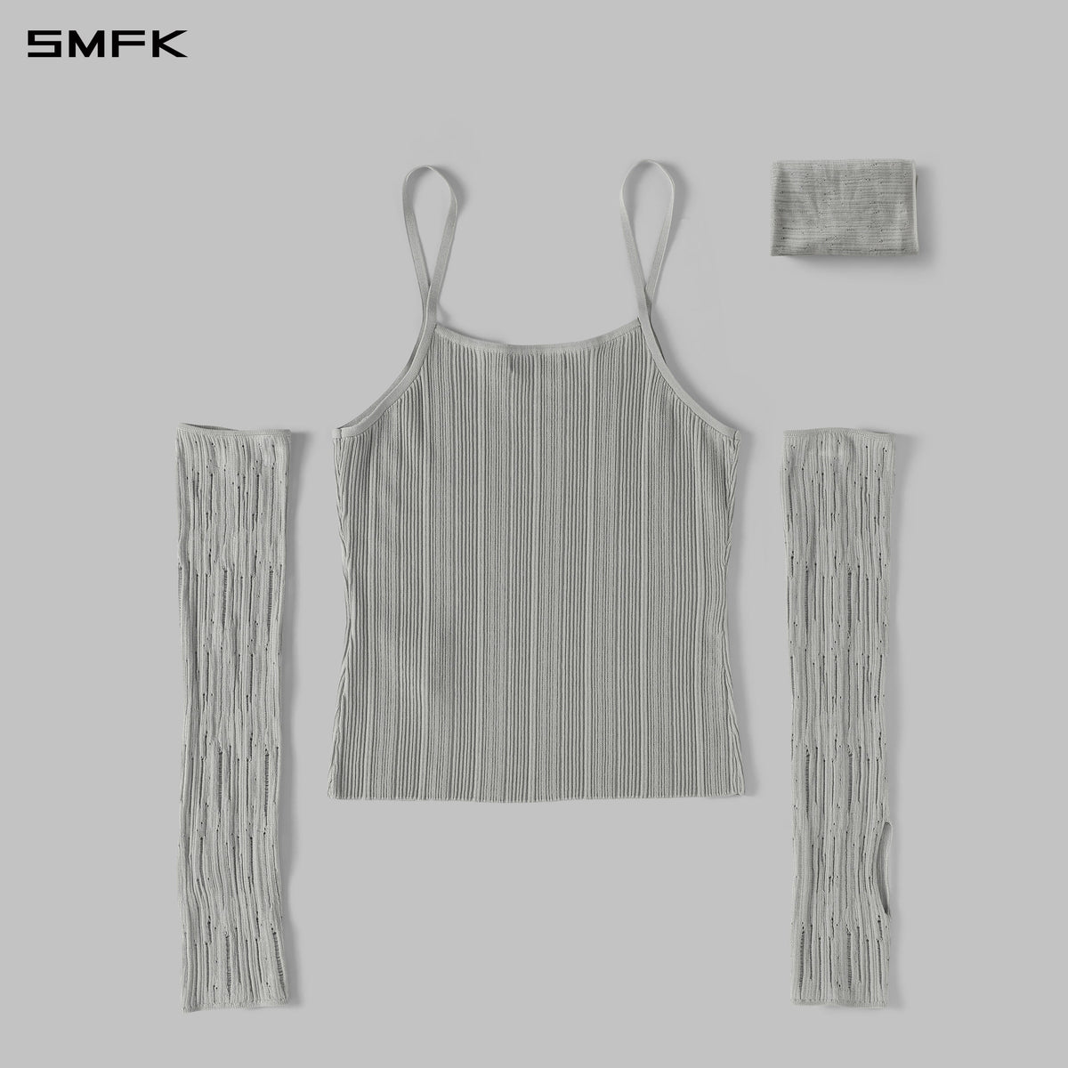 SMFK Myth Siren Cruise Knit Camisole Suit Lenzing Tencel+Silk+Cotton Glacier Grey