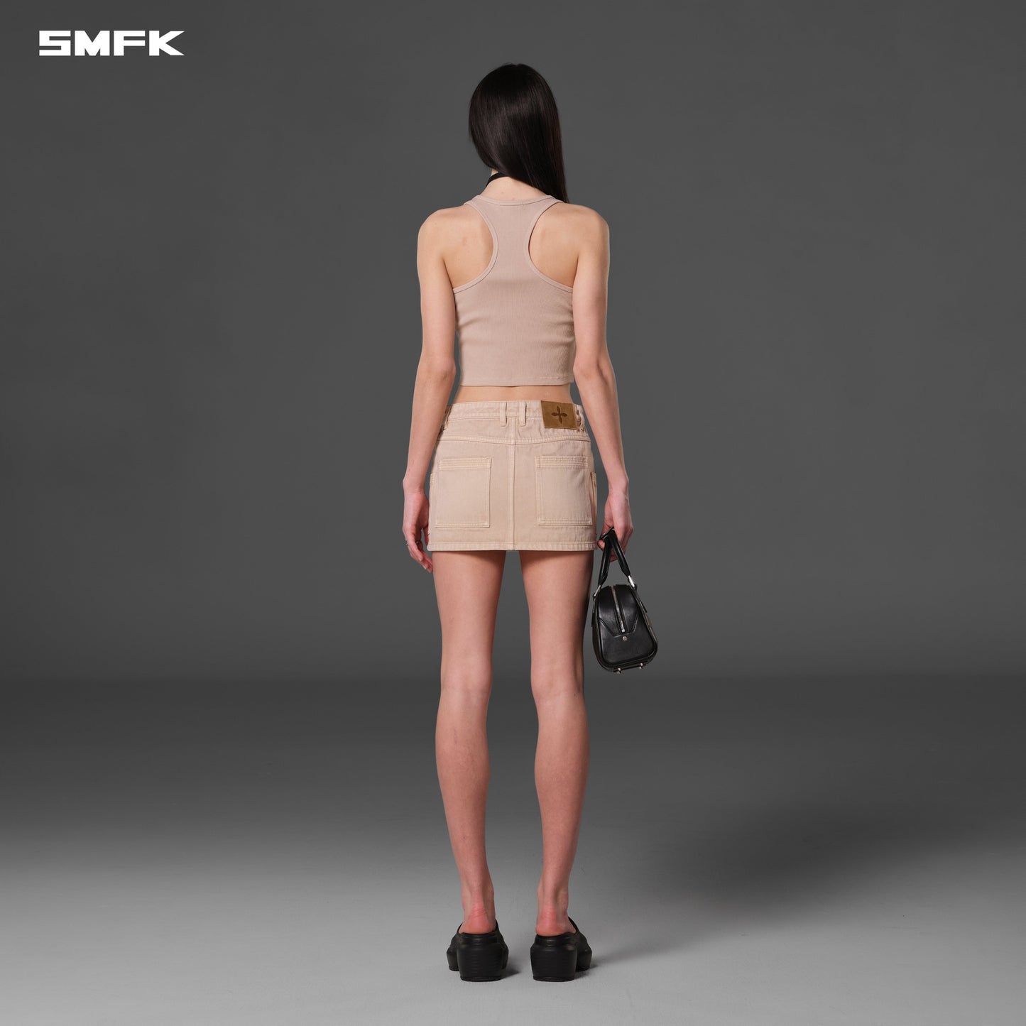 SMFK Vintage Nomadic Slim Zip Tank Long-Staple Cotton Fresh Skin