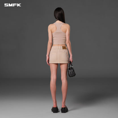 SMFK Vintage Nomadic Slim Zip Tank Long-Staple Cotton Fresh Skin