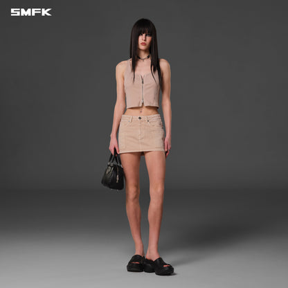 SMFK Vintage Nomadic Slim Zip Tank Long-Staple Cotton Fresh Skin